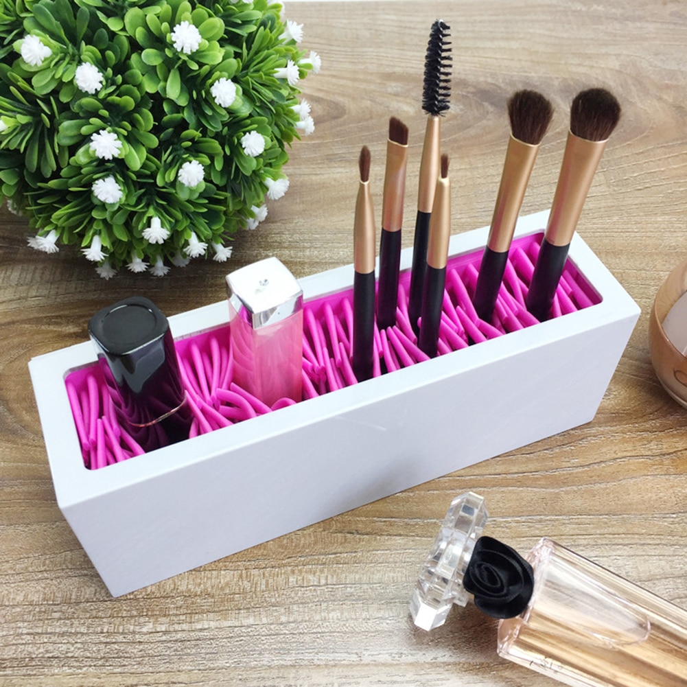 Makeup børste læbestifter organizer holder kosmetiske værktøjer opbevaringsboks organizadora børste og tilbehør organizer box