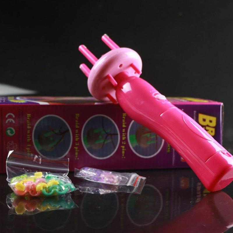 Girl's Electronic Automatic DIY Stylish Hairstyle Tool Braid Machine Hair Weave Roller Twist Braider Device Kit Gadget for Women