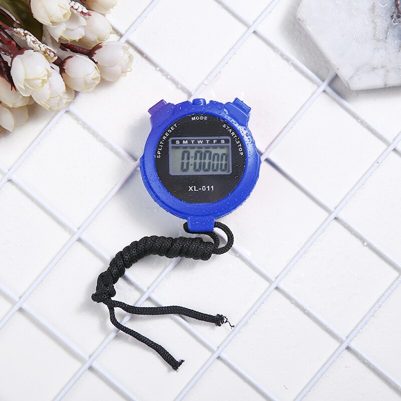XL-011 Handheld Sport Stoppuhr Digital Anzeige Fitness Timer Zähler Tragbare 4 Farben Für Sport Stoppuhr Chronograph
