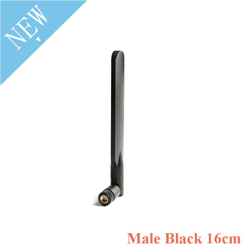 8 dbi antenni sma uros naarasliitin wifi langaton reititin 4g/3g/ gsm/gprs /2g lte 900 mhz rp sma antenni: Uros musta 16cm