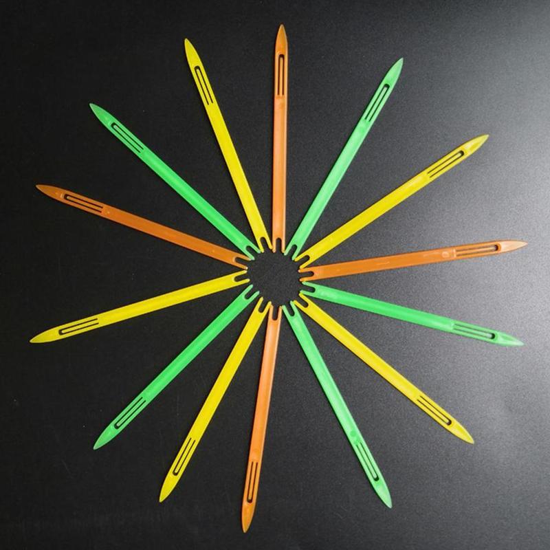 Plastic Netting Shuttle Netting Needle Manual Weaving Fish Repairing Dip And Netting Tool Three-layer Crab Cage Net Shrimp Q5N8