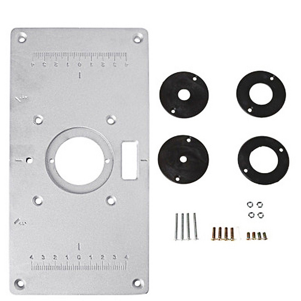 Woodworking Hole Opener Insert Plate 700C Aluminum Milling Machine Trimming Flip Board Woodworking Table Tol Table Board Machine