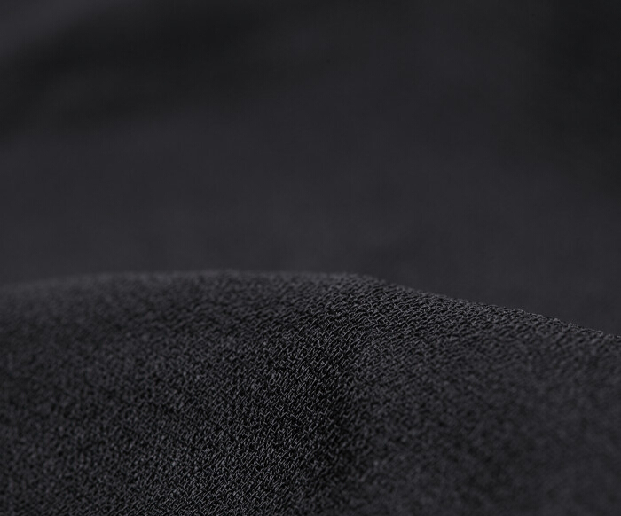 2 meters 148 cm 58.26 "breedte zwart chiffon stof parel garen stof zomer jurk materialen MM145