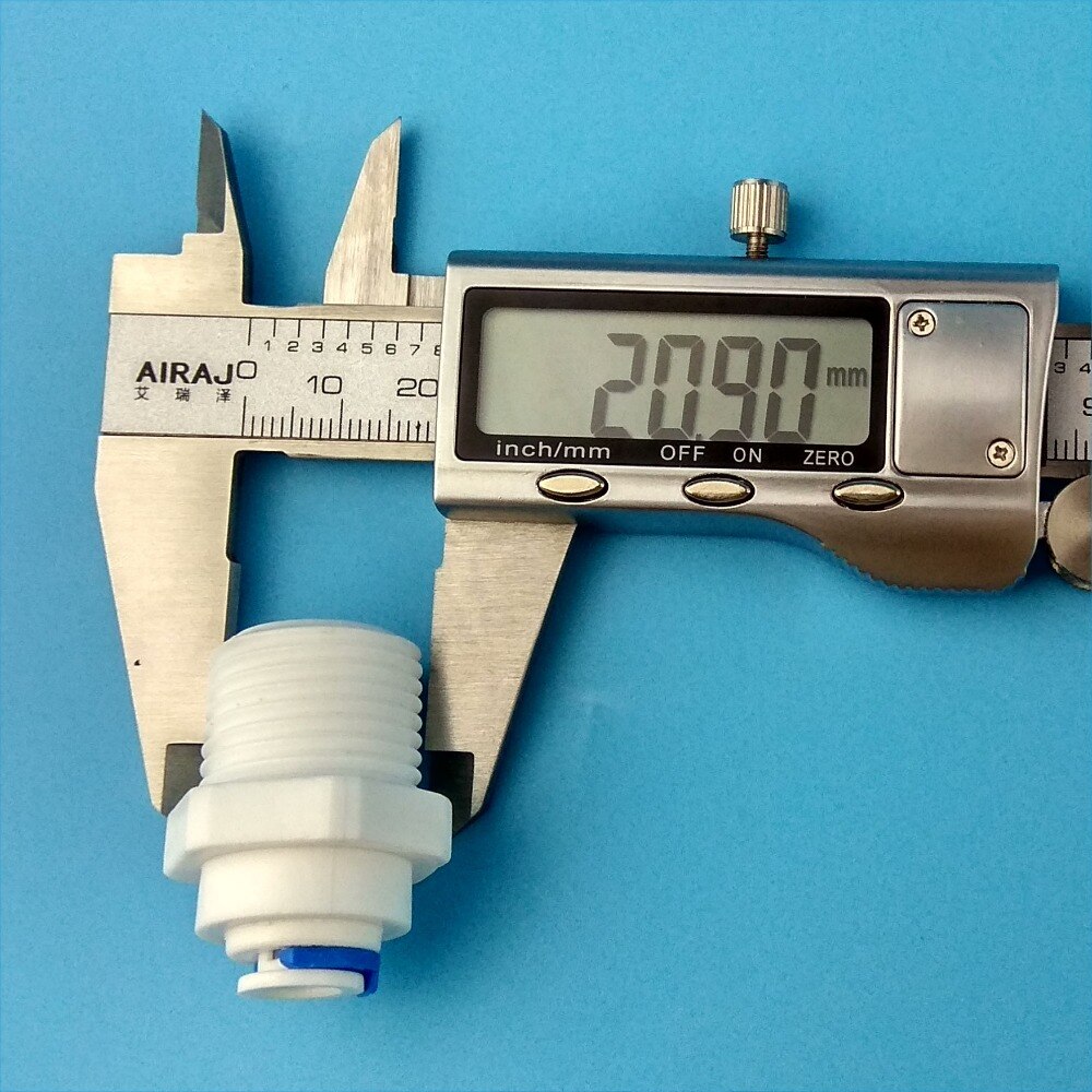 Conector rápido ROSCADO MACHO BSP de 1/4 &quot;OD Tube -1/2&quot;, tubo recto de agua RO, BSP, sin problemas de conector de tuerca, 10 Uds.