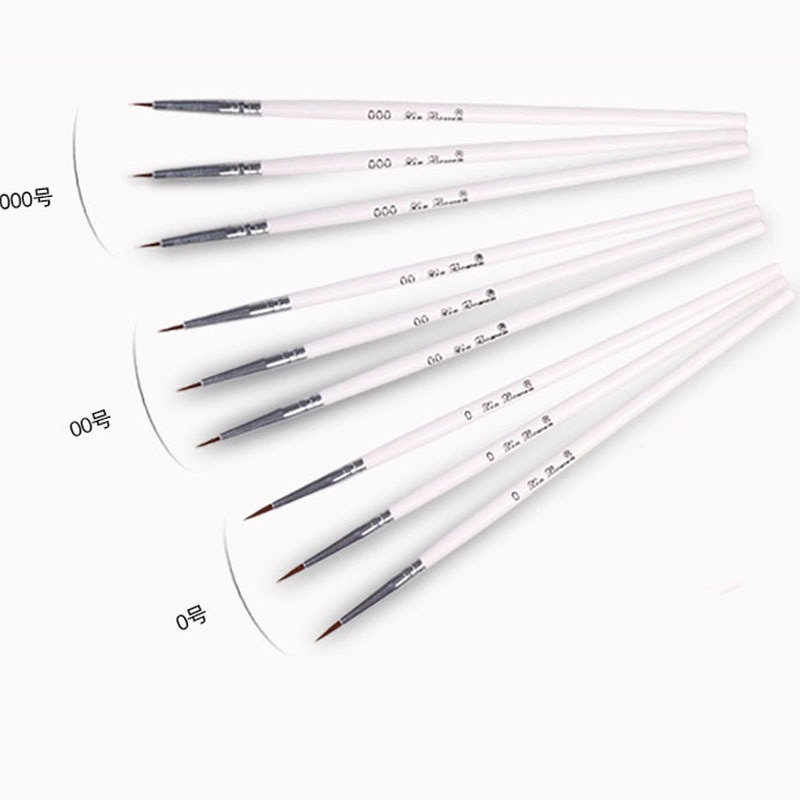 Artiste papeterie Fine peint à la main crochet ligne stylo pointe ronde aquarelle dessin peinture pinceau stylo Art fournitures