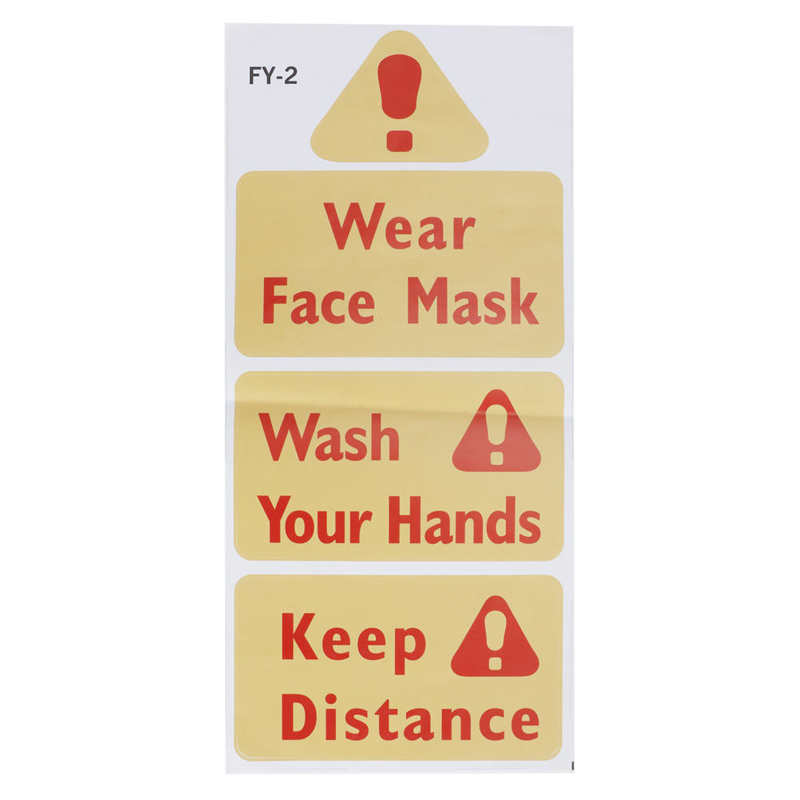 wall stickers for kids rooms wall Warning Signs Wall Sticker Caution Warning Decals DIY Kitchen Shop Window Decor Wall