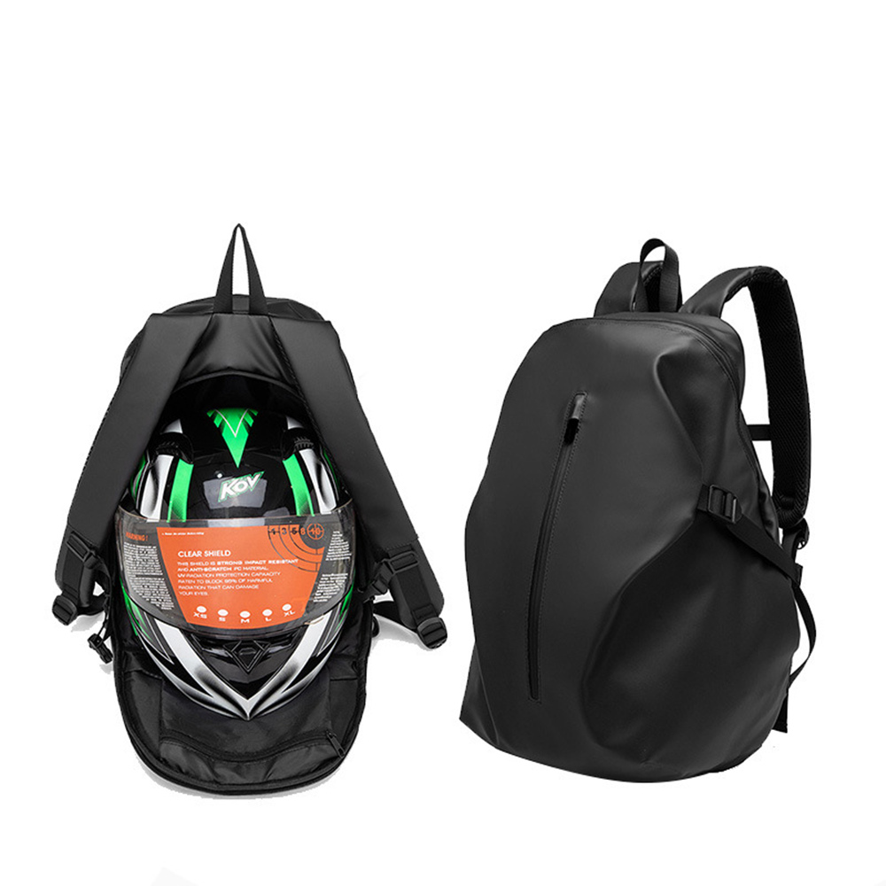 Motorrad-Rucksack, großer multifunktionaler Rucksack für Motorradfahrer, wasserdichte Helmtasche, reflektierende Fahrrad-Reisetasche