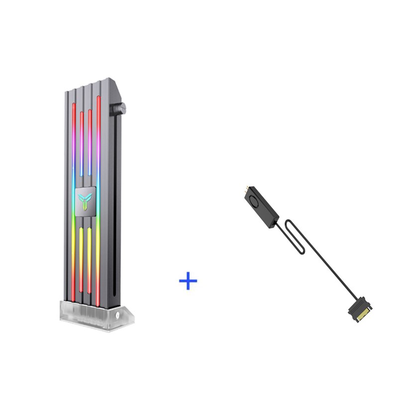 1st Cool 1stCOOL GPU Houder ARGB - Metalen Verstelbare Zwarte VGA Houder Pc Kast Accessoires 43875154