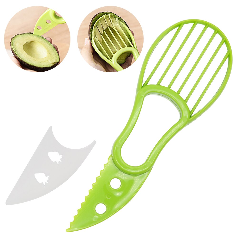 Avocado Slicer Cutter Peeler Splitst Vruchten Gereedschappen Groene Kuilen Scoop Keuken