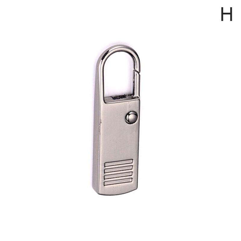 1pcs Zipper Pulls Tab Replacement Luggage Zipper Pull Zippers Handle Fixer Repair Extension Mend Tags For Suitcase Backpack V9Y4: 3.8cm Gun color