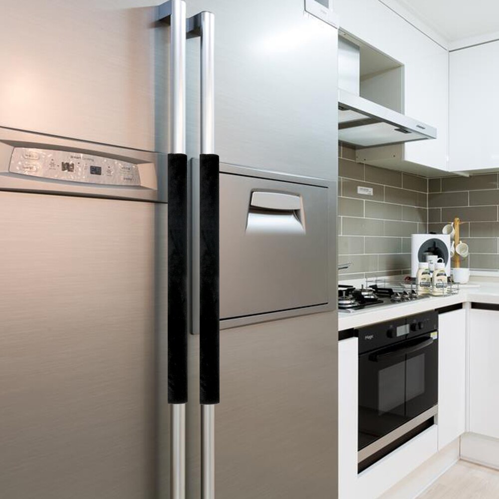 Niceyard 2 stk / sæt køleskab dørhåndtag beskytter køkkenredskaber dørhåndtag dæksel støvdæksler boligindretning dobbelt side