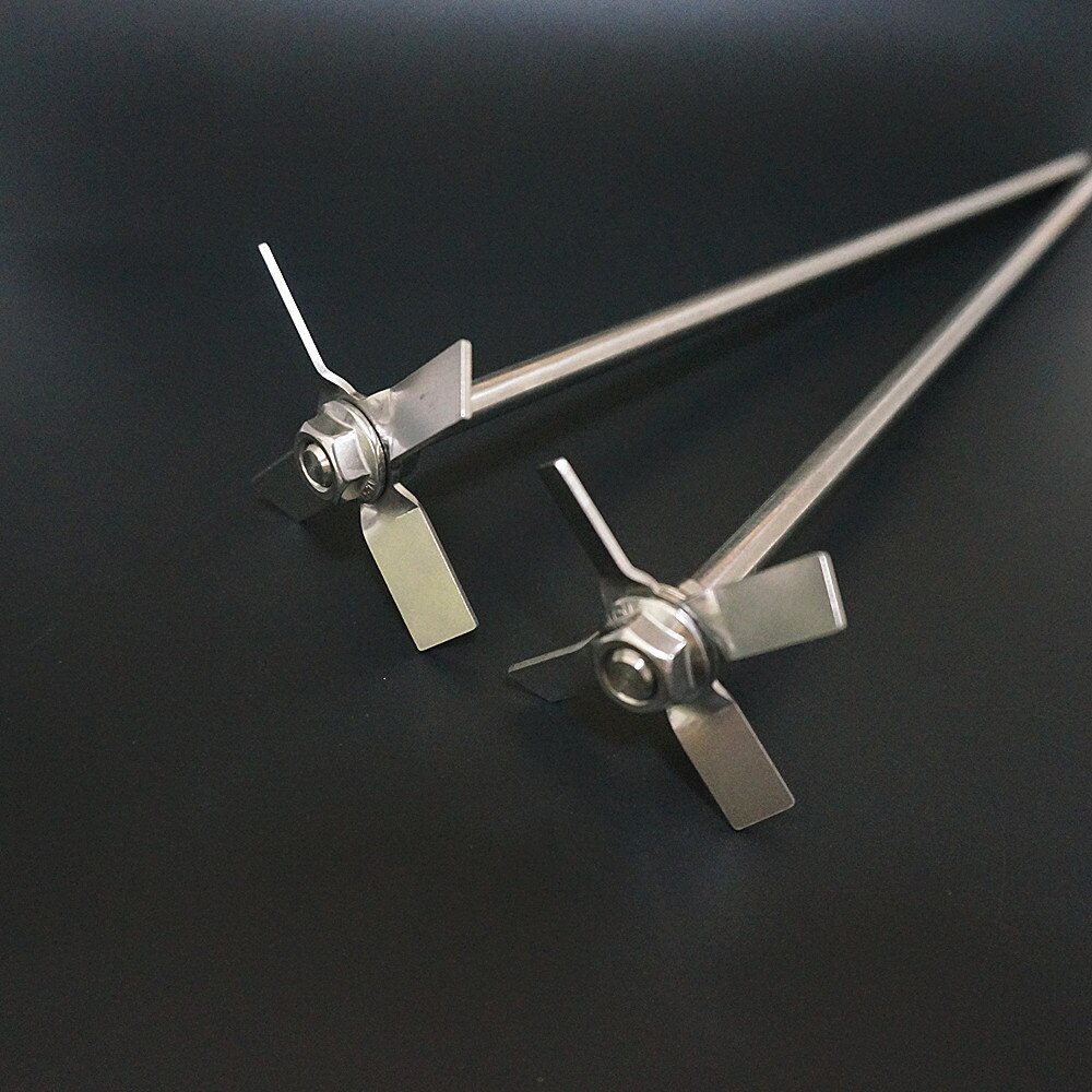 1set,DIA 40mm to 100mm,Lab 304 stainless steel Four-bladed propeller with stirring rod,Stir the material upward when stirring