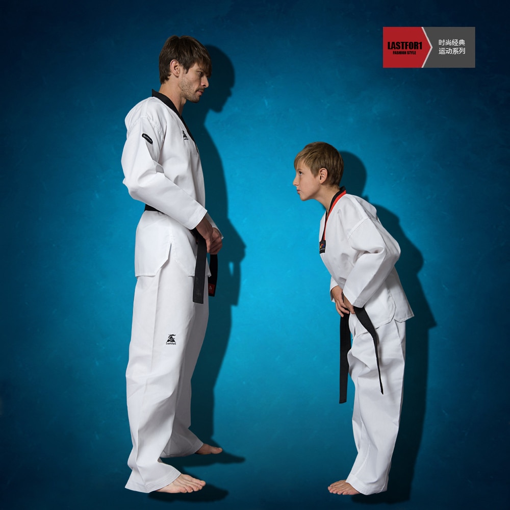 Lastfor1 taekwondo uniform voor kinderen en volwassenen taekwondo trainer authentieke kleding