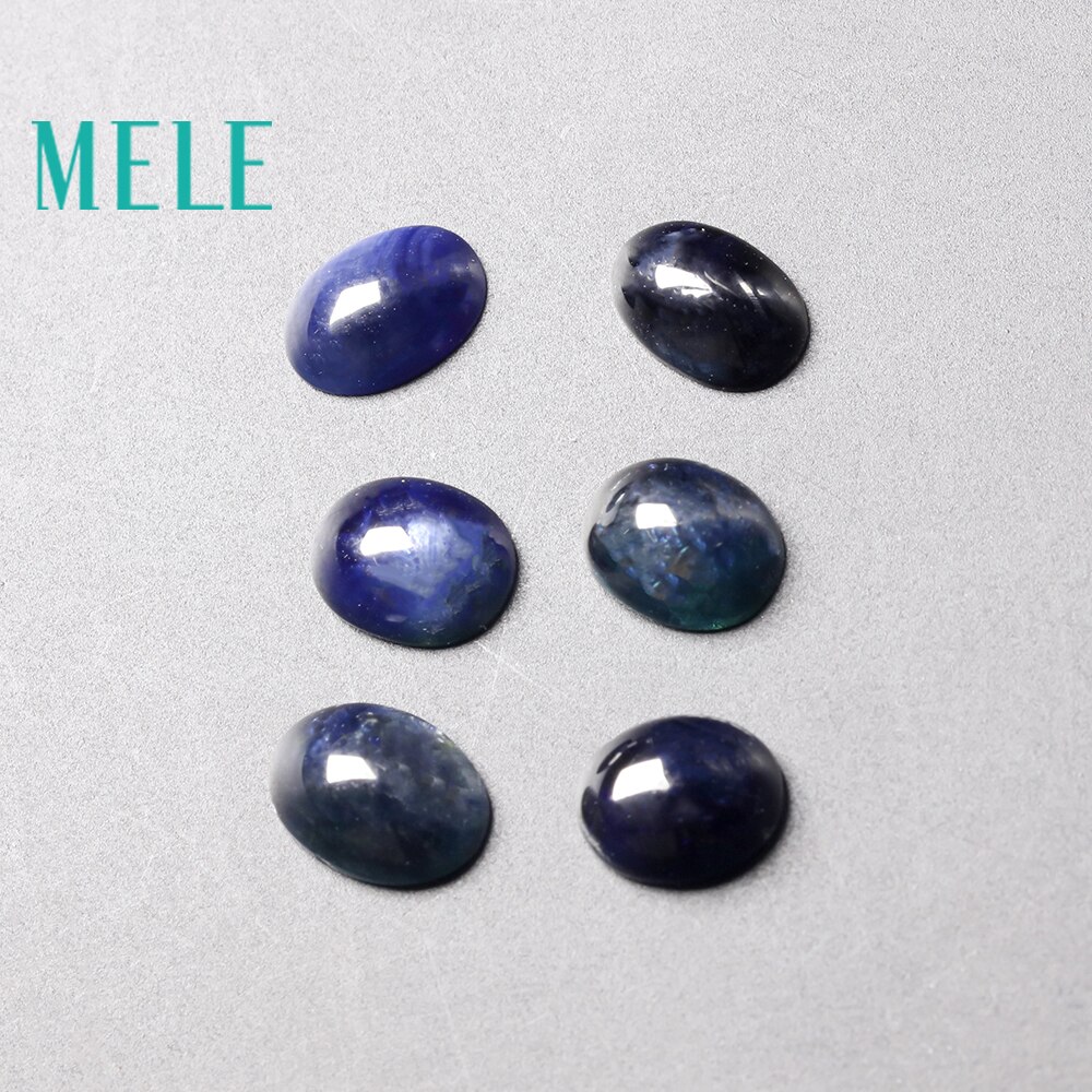 Natural Blue Sapphire loose gemstone for jewelry making,4X6-5X7mm 1.5--3ctct oval 2pcs fine jewelry DIYstones with