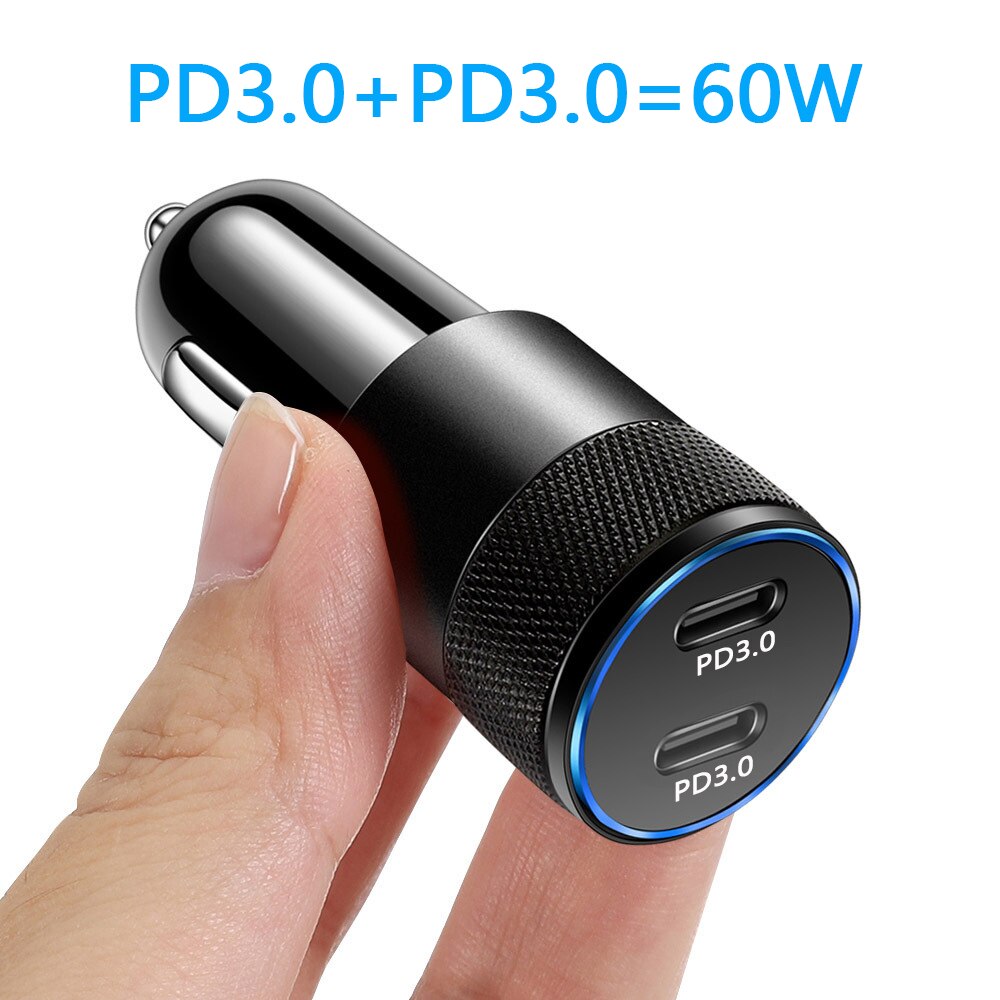 Szybkie ładowanie QC3.0 typ C PD ładowarka USB 60W GaN ładowarka do tabletu Macbook szybkie ładowanie dla iPhone 12 Pro Max 11 Mini 8 Plus