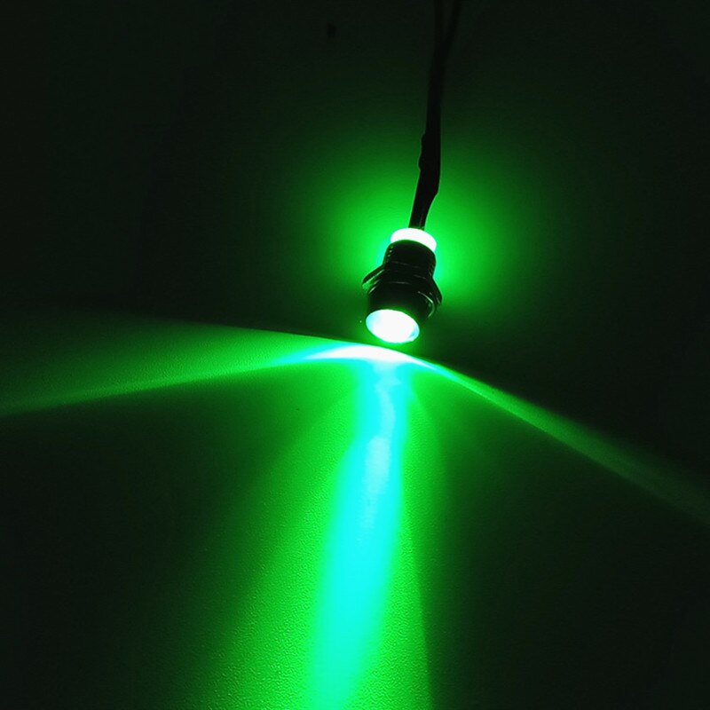 Indicator Light Metal LED Panel Warning Light Red Yellow Blue Green 12V 24V 6V Flat Head for Machine Car Waterproof Signal Lamp