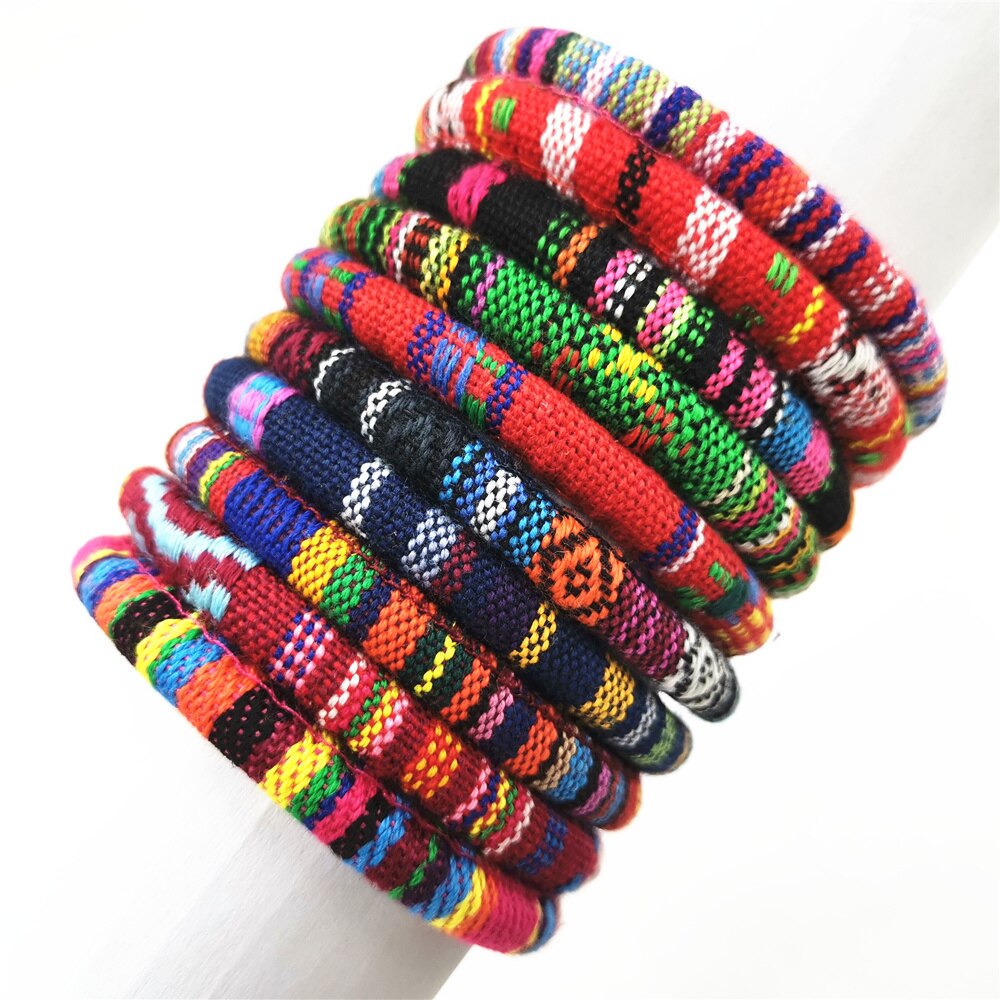 10 Stks/sets Mode Daisy Bloem Etnische Trendy Kleurrijke Bohemian Armband Weave Wrap Armbanden Voor Vrouwen Sieraden Meisje: Style 2