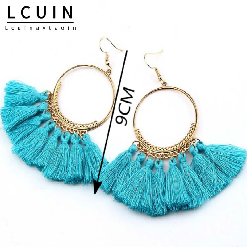 Earrings For Women Luxury Round Ball Earrings Wedding Charm Long Earringjewelry Bohemia