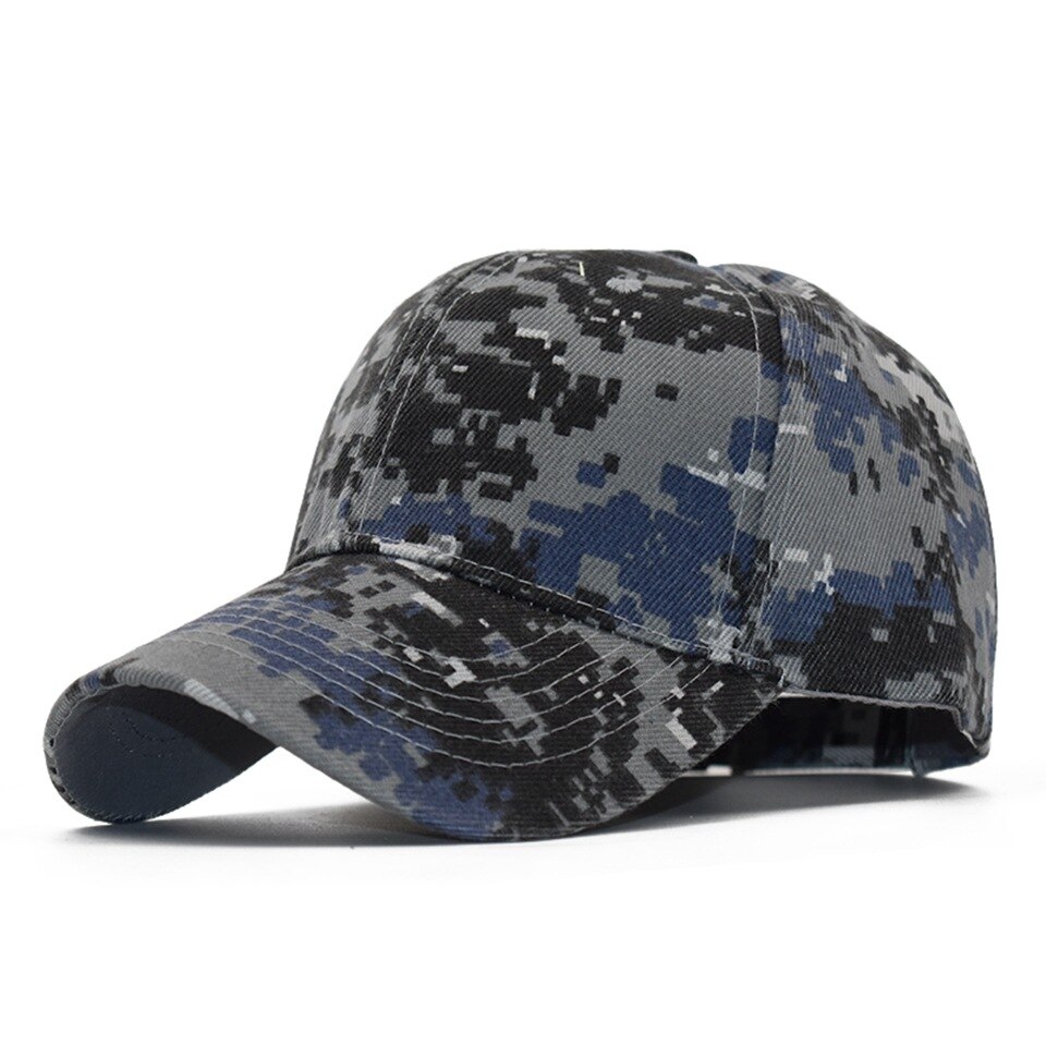 Caluriri mænd camouflage bomuld baseball hat salgsfremmende jean dad hat 6 panel åndbar sport mesh baseball cap til kvinder: 2