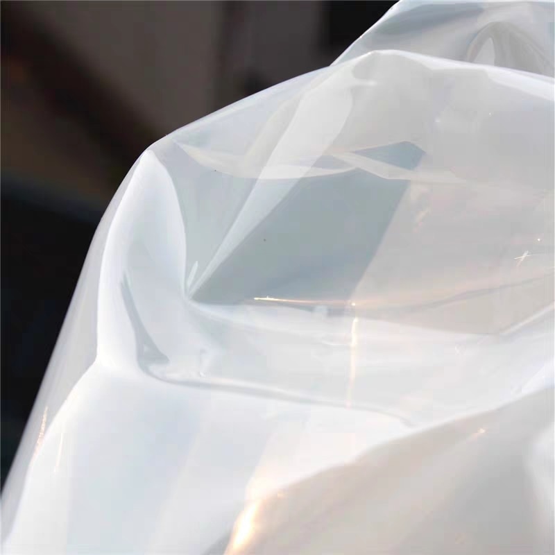 0.2mm gennemsigtig tpu stof pvc mælk hvid vandtæt flydende film diy gennemsigtig tøj regnfrakke poser plast stof