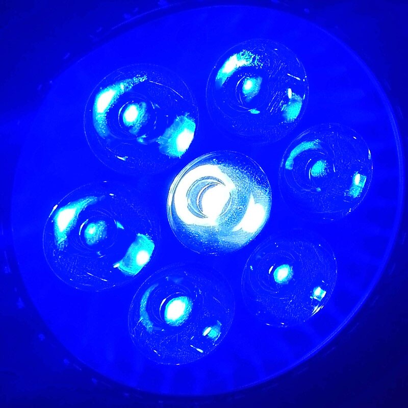 (1 stuks/partij) E27 LED Aquarium lamp, AC85-265V, 15 w/21 w/27 w/36 w/45 w/54 w, water planten Groeien Licht blub Voor Aquarium Verlichting: 6blue 1white
