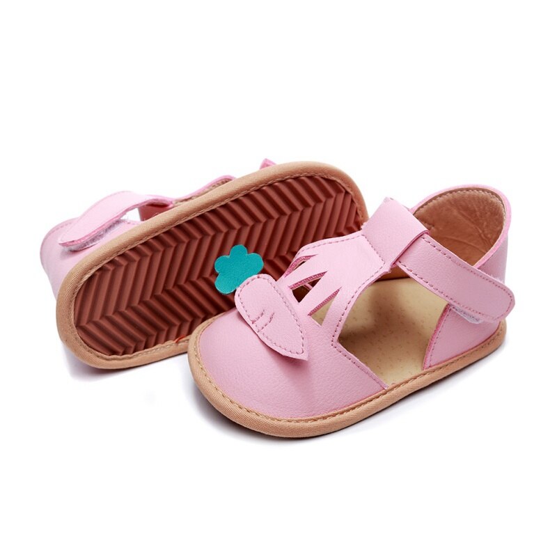 Summer Baby Toddler Sandals Grils Footwear Cartoon Insisted Princess Girl Beach Shoes Pink White Color