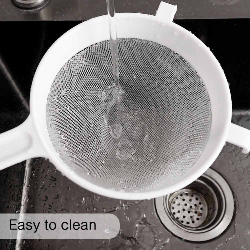 Küche Filter Bildschirm Handheld Kunststoff Mehl Sojamilch Filter Wiederverwendbare Obst Milch Dreg Screening Sieb Küche Zubehör