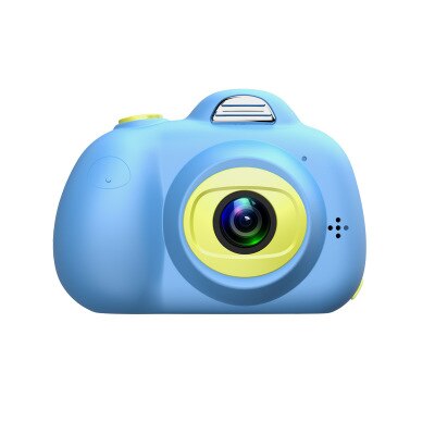 Câmera bonito dos desenhos animados das crianças 2600w, brinquedo impermeável da câmera da tela de 1080p hd das crianças, fotografia exterior do lcd de 2 polegadas: blue002