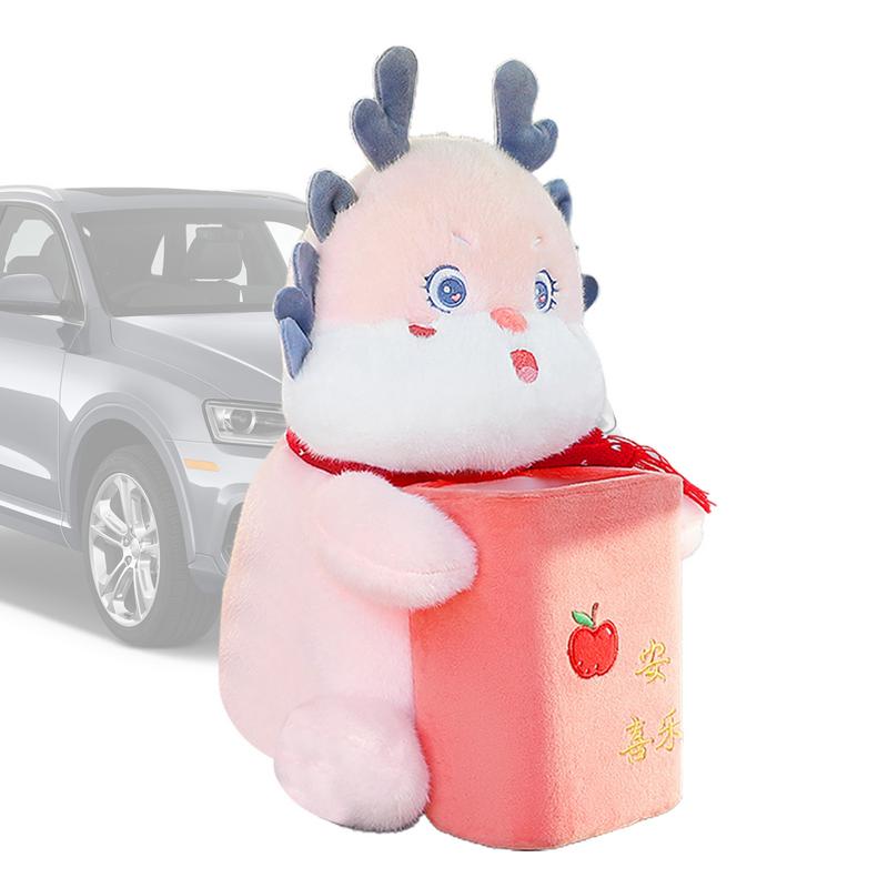 Cute Car Tissue Box Cute Dragon Car Organizer Backseat Car Seat Back Storage Bag Decorative Tissue Box Holder Backseat Tissue