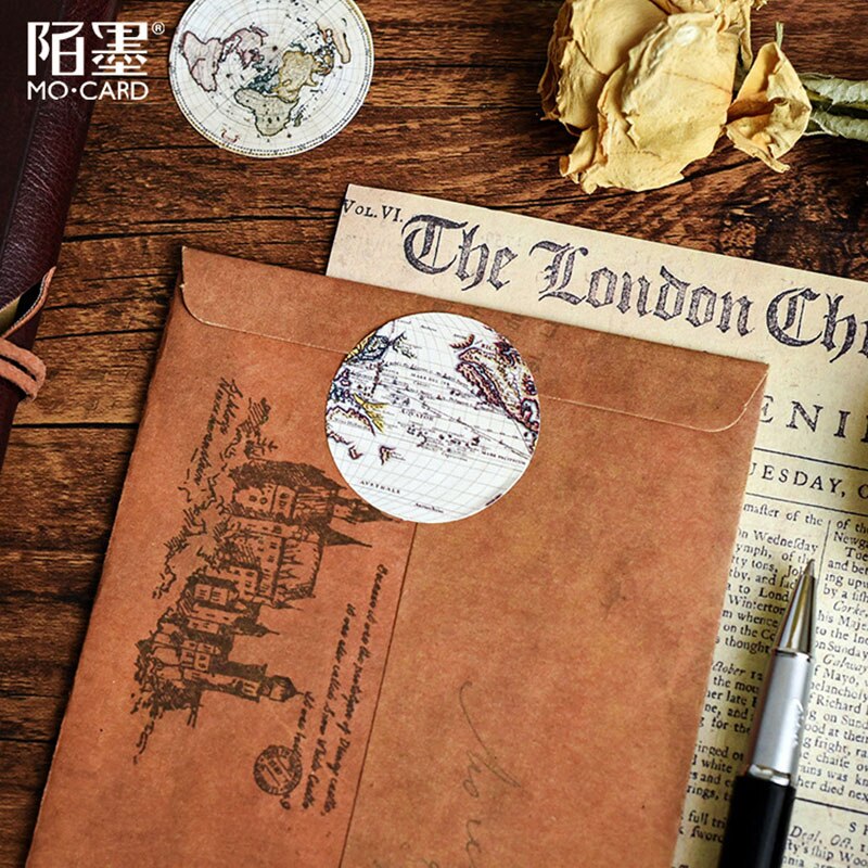 Leuke Retro Reizen Stickers Scrapbooking DIY Dagboek Stickers Bullet Journal Briefpapier Schoolbenodigdheden