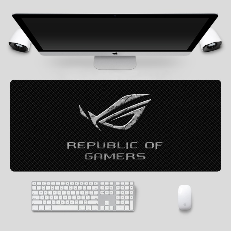 90x40cm grande ASUS Gaming Mousepad república de Gamers teclado almohadilla bloqueo borde goma ordenador portátil Escritorio mat