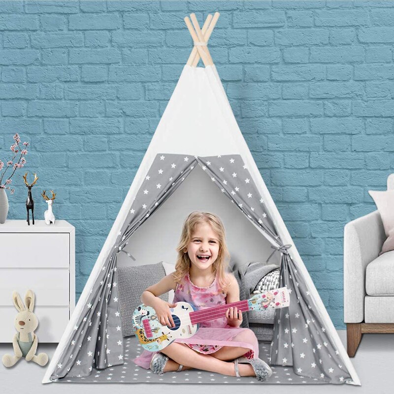 Kinder Tipi Zelt Für Kinder Spielen Haus Indoor Outdoor Tipi Infantil Spielen Spielzeug Zelt 1,8 m Wigwam Für Kinder