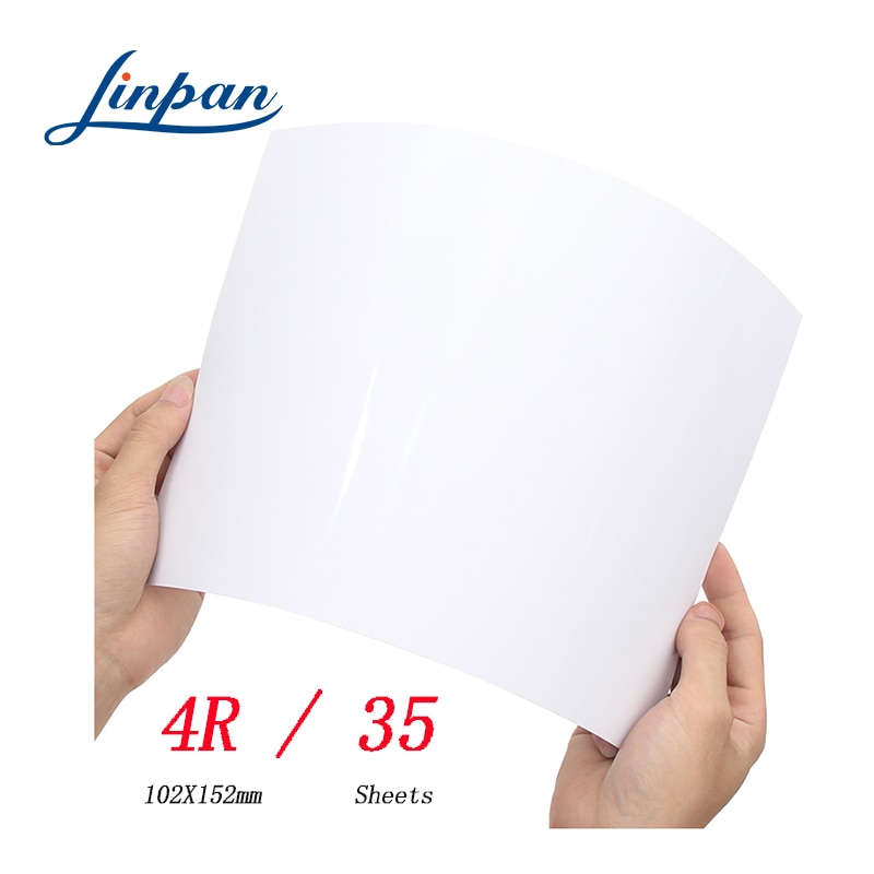 35 folhas lustrosas 4r 6 polegadas 4x6 papel fotográfico para a impressora a jato de tinta suprimentos papel de impressão cor fotográfica revestido