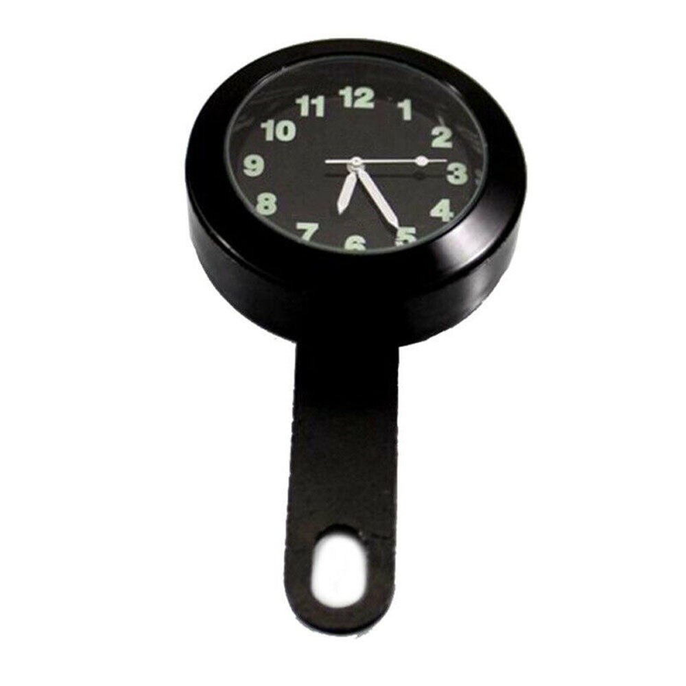 Motorfietsklok van gefreesd aluminium, schokbestendig, atv-horloge, zwart, waterdicht