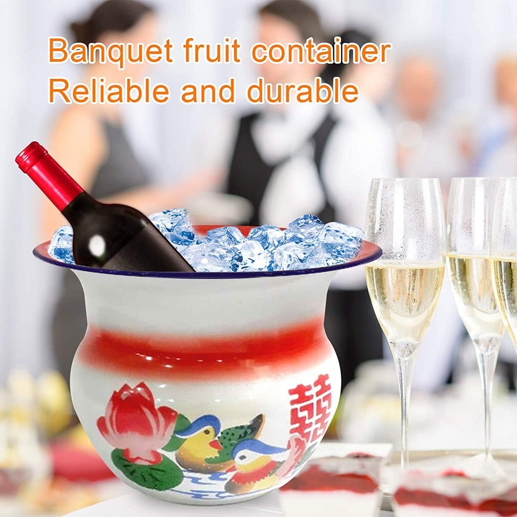 1960s Chinese Traditional Fruit Basket Chinese Vase Antique Kitchen Tool Champagne Ice Bucket Wedding Decorations Fruit storage