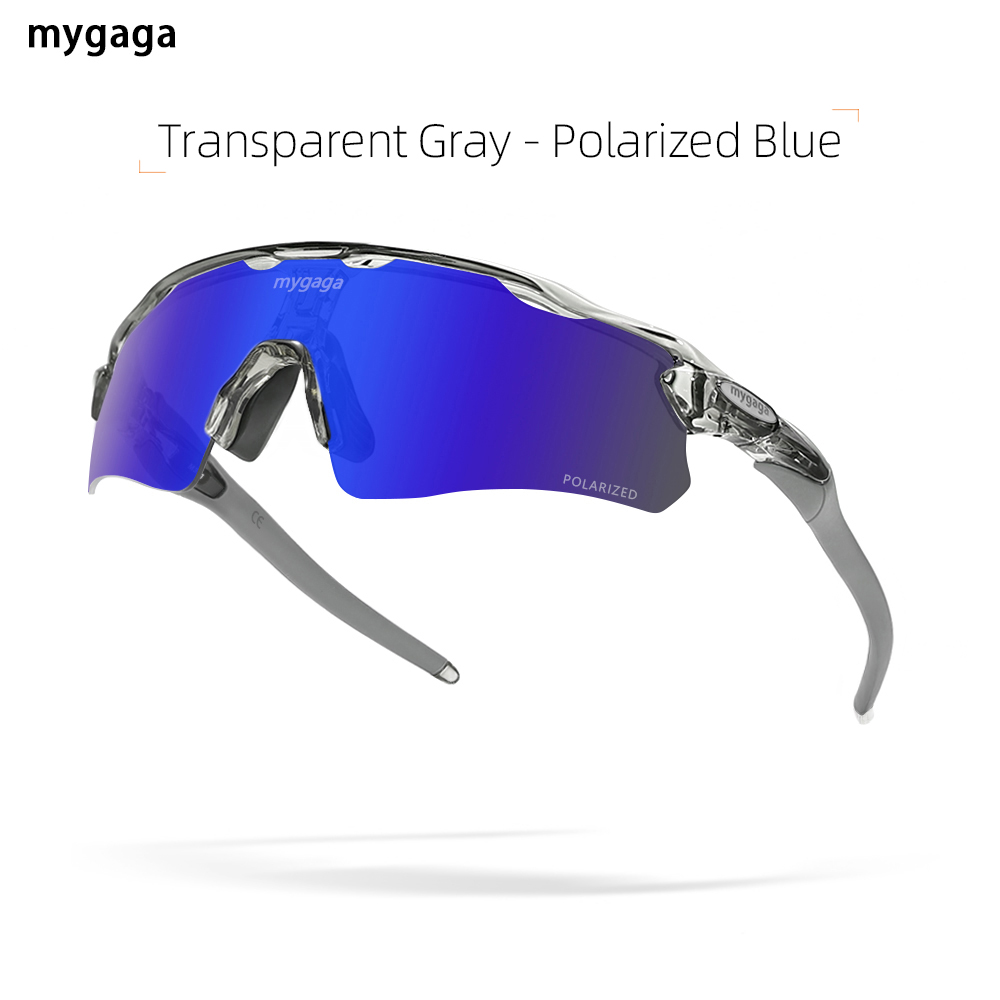 Mygaga cykling briller polariserede solbriller fotokromiske cykel mountainbike løb bjergbestigning mænd kvinder sport: Hvid