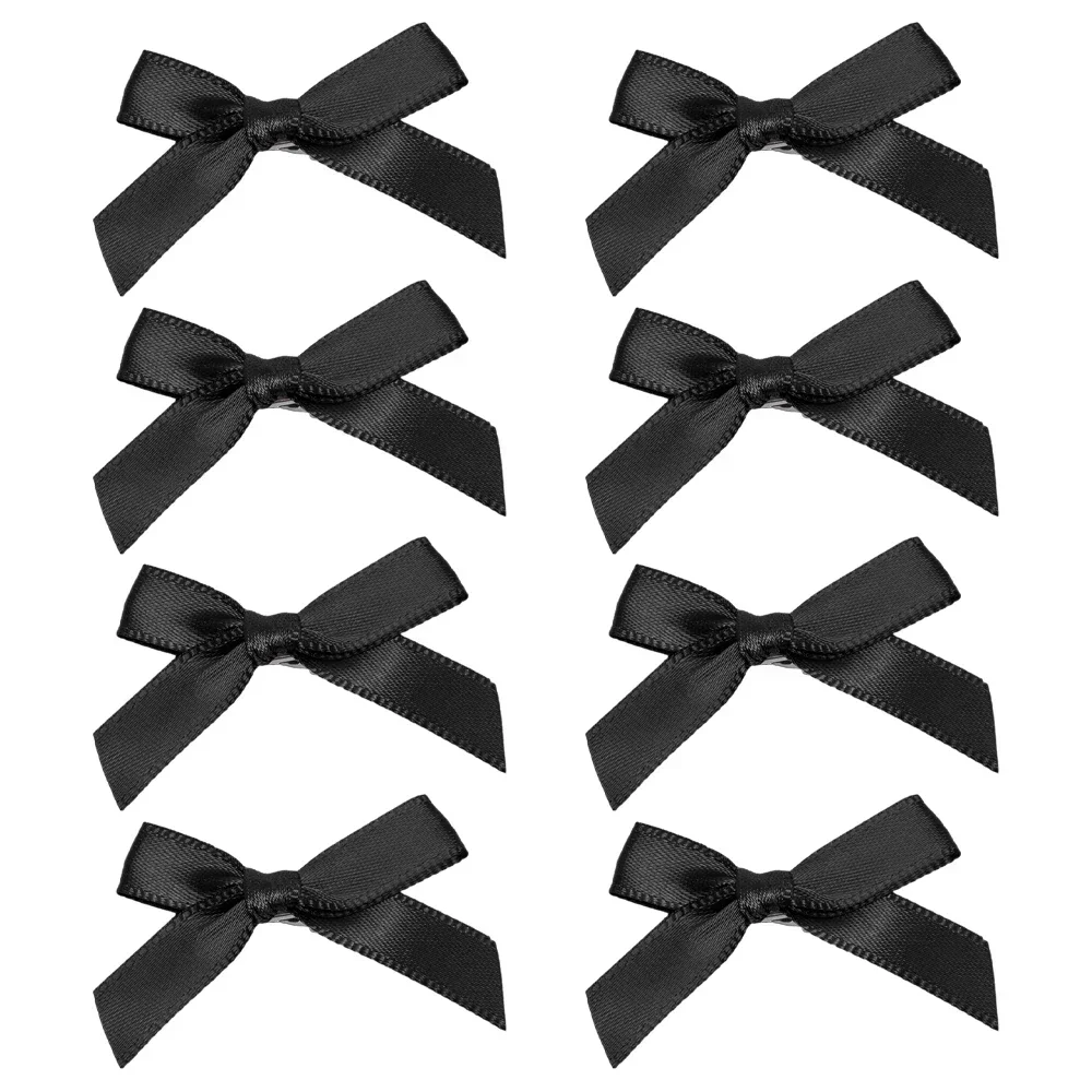 40 Uds. Horquilla pequeña con lazo para niñas, horquillas con flequillo a la , Y2K, Mini lazos dulces, pinza para el pelo, accesorios para el cabello: XXS / Negro