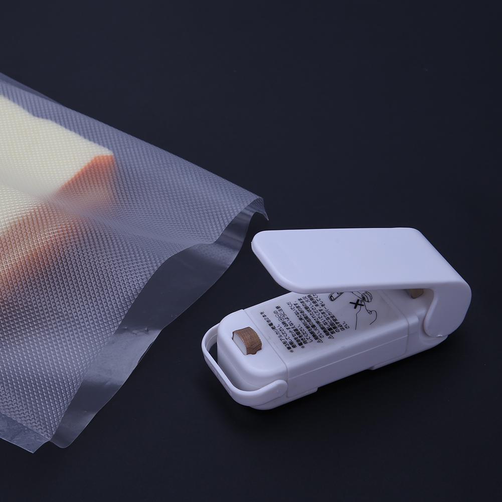 Mini Portable Handy Plastic Bag Sealer Sealing Machine Household(White)