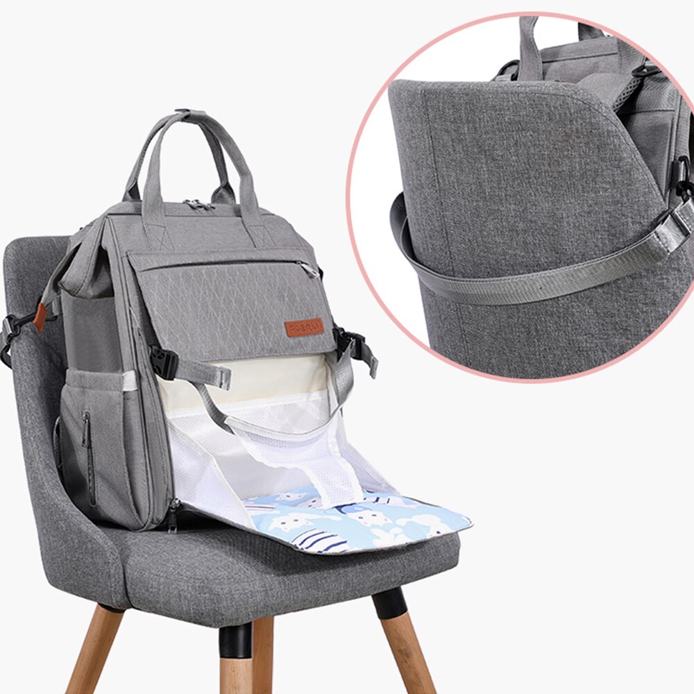 Luiertas grote capaciteit babytas reistas babyverzorging wetbag opvouwbare wieg mummie tas natte luiertas zwangerschapstas