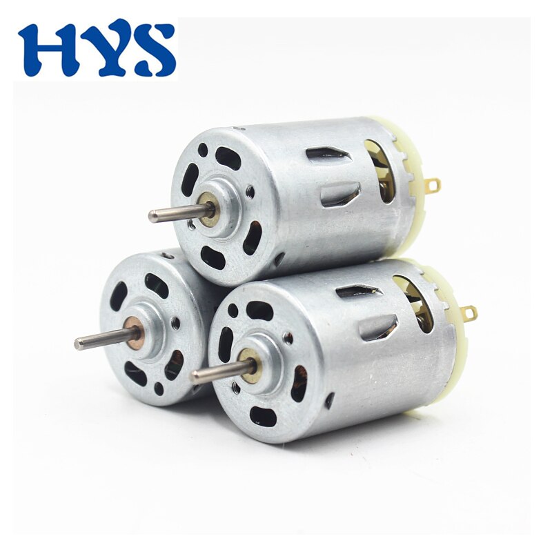 385 motore ad alta velocità elettrico DC 12V 18V 24V 11000 giri/min 16500 giri/min 21500 giri/min invertiti PWM DC6V-24V motore fai da te tecnologia modello RS385