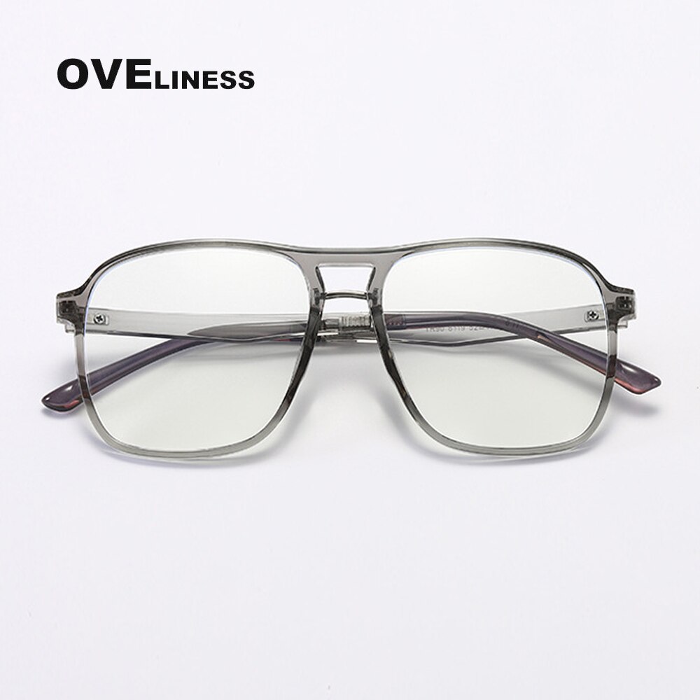 Anti Blue Light Glasses Men Bluelight Radiation Women TR90 Computer Gaming Glasses Blue Light Blocking glasses UV Eyewear frame: grey