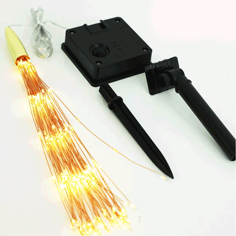 DIY fajerwerki ciąg światła robić ogrodu bukiet dekoracyjny girlanda żarówkowa doprowadziło boże narodzenie świąteczne lampki zewnętrzne lampy solarne