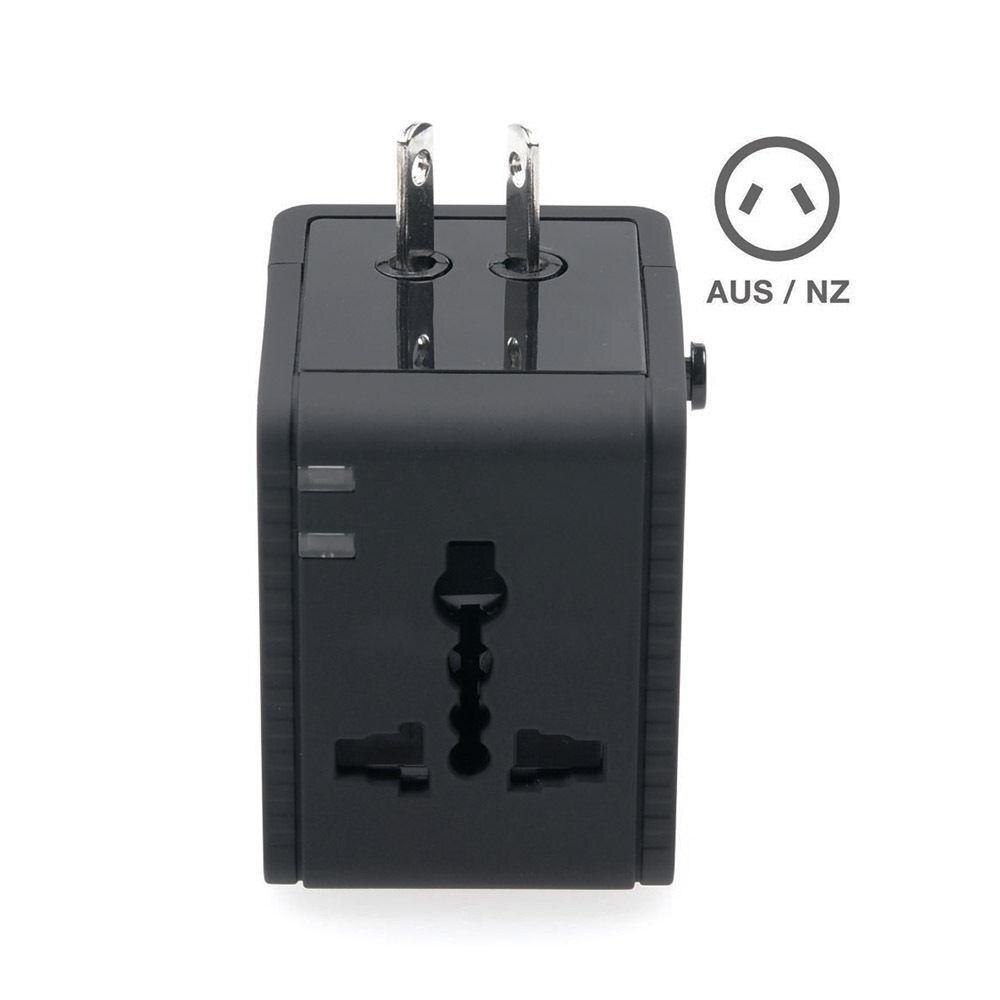 EastVita Universal Travel AC Adapter Dual USB Charging Ports Wall Charger AC Power Plug Adapter Converters EU UK US/AU ar20