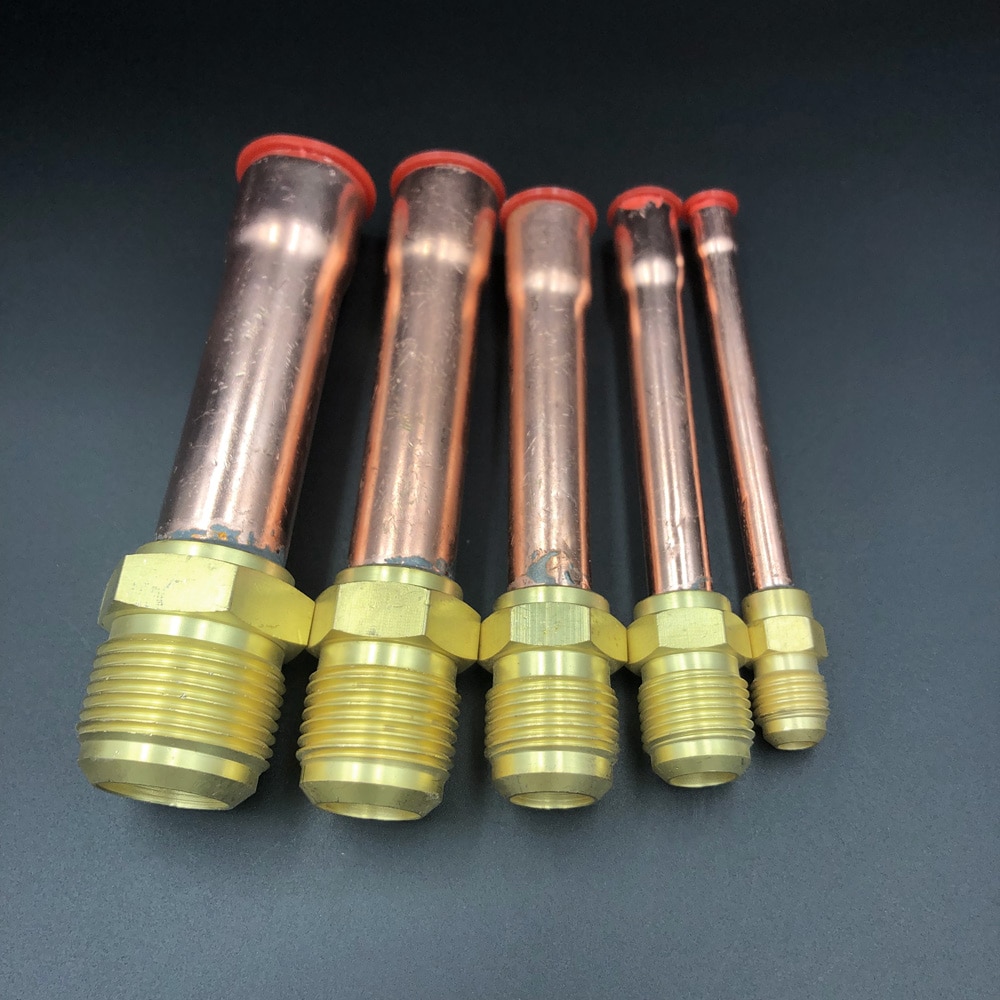 45 graden SAE 1/4 "3/8" 1/2 "3/4" Flare Connector Met Koperen Buis Messing Pijp Adapeter voor airconditioner
