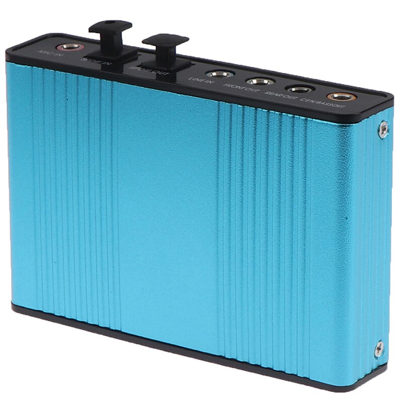 6-channel 5.1 optical external sound card converter, USB sound card of laptop for cm6026 chip