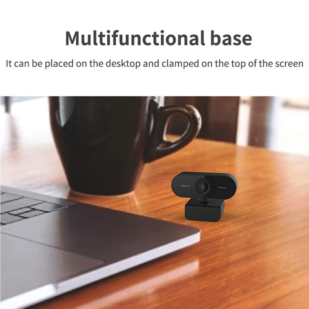 Hd 1080P Webcam Mini Computer Usb Pc Webcam Met Microfoon Clip-Op Camera &#39;S Voor Live-uitzending Video Bellen conferentie Werk