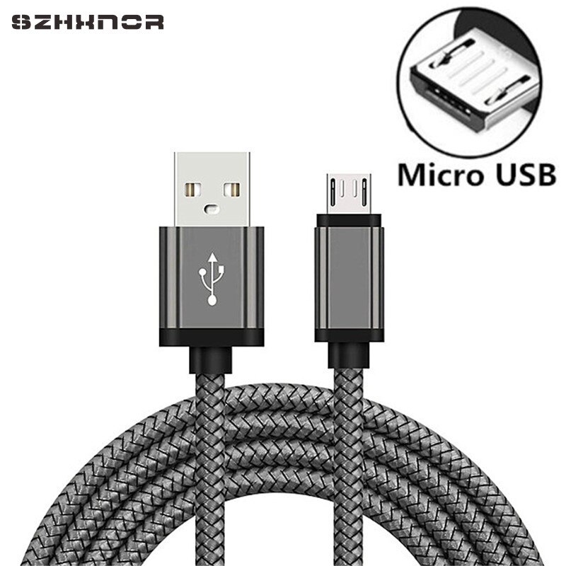 2M Micro USB Cable Fast Charger for Samsung S7 Edge Xiaomi Huawei Android Mobile Phone USB Data Cable Tablet USB Charging Cord