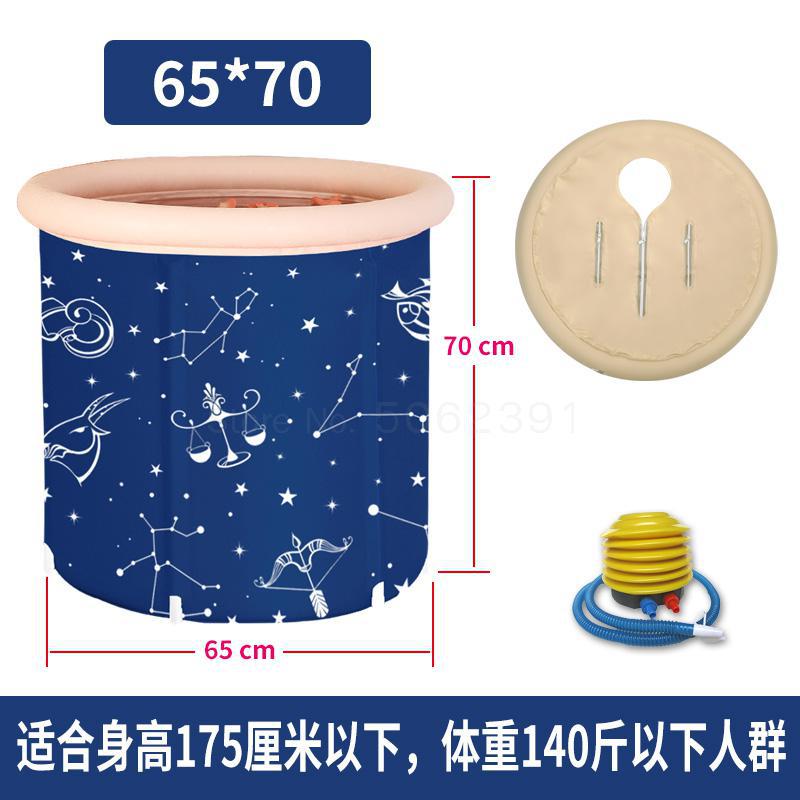 Tonneau de bain gonflable repliable pour adulte, baril de bain épais pour tout le corps, en plastique