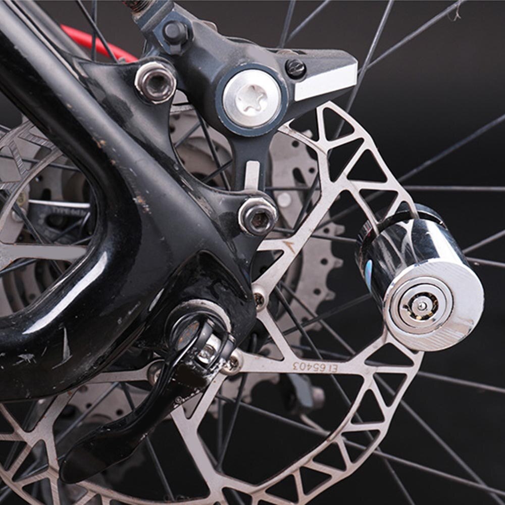 Motorcycle Anti-theft Lock Bike Stainless Steel Wheels Lock Locomotive Disc Brake Lock Waterproof Electric Bike Lock