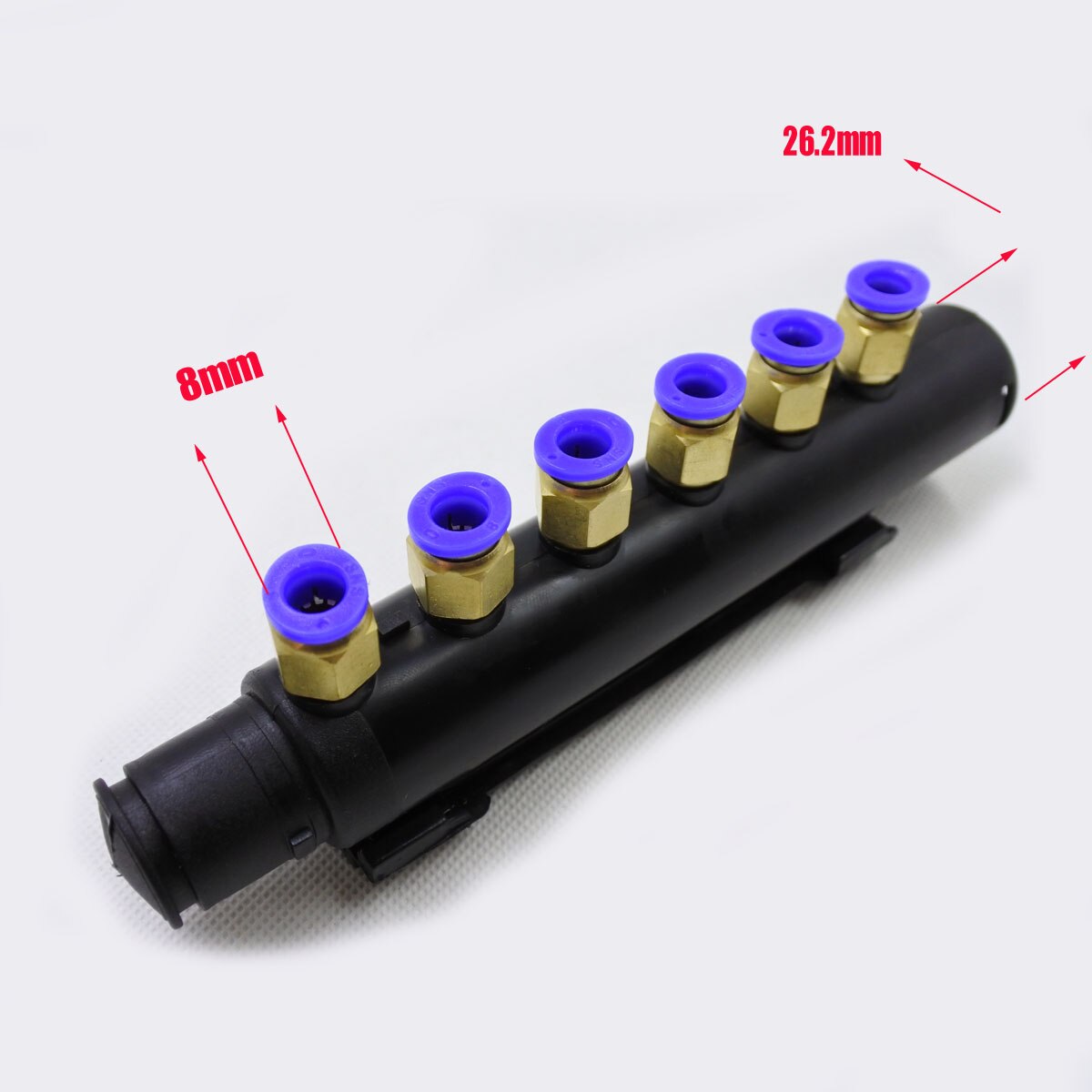 8MM quick connector six-hole air manifold, spa bathtub accessories, safe and quick connection